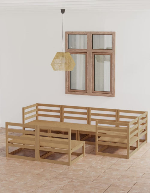 Încărcați imaginea în vizualizatorul Galerie, Set mobilier de grădină, 7 piese, maro miere, lemn masiv pin - Lando
