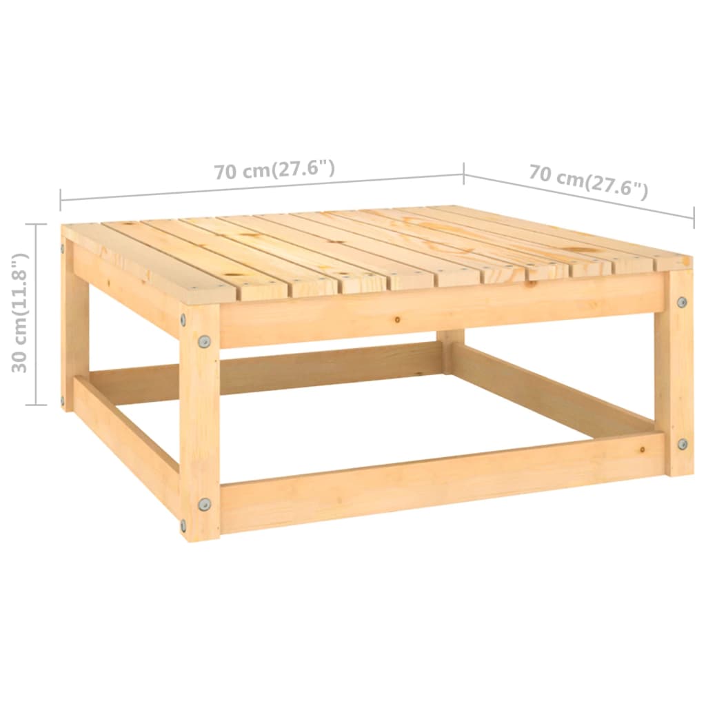 Set mobilier de grădină cu perne, 4 piese, lemn masiv de pin - Lando