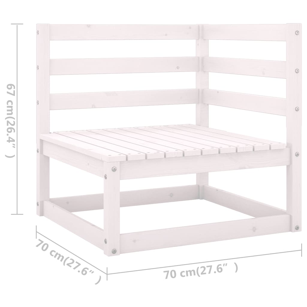 Set mobilier de grădină cu perne, 7 piese, lemn masiv de pin - Lando