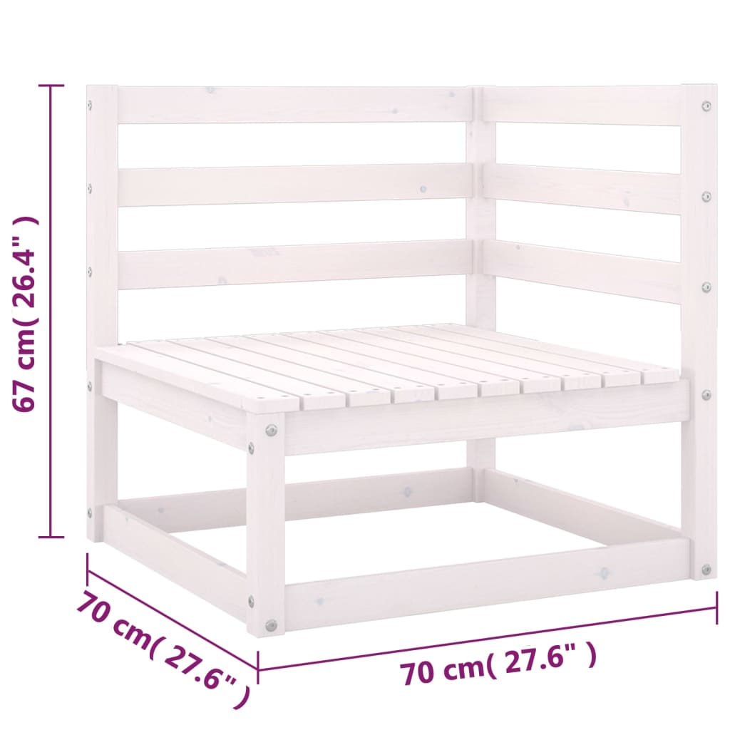 Set mobilier de grădină cu perne, 10 piese, lemn masiv de pin - Lando