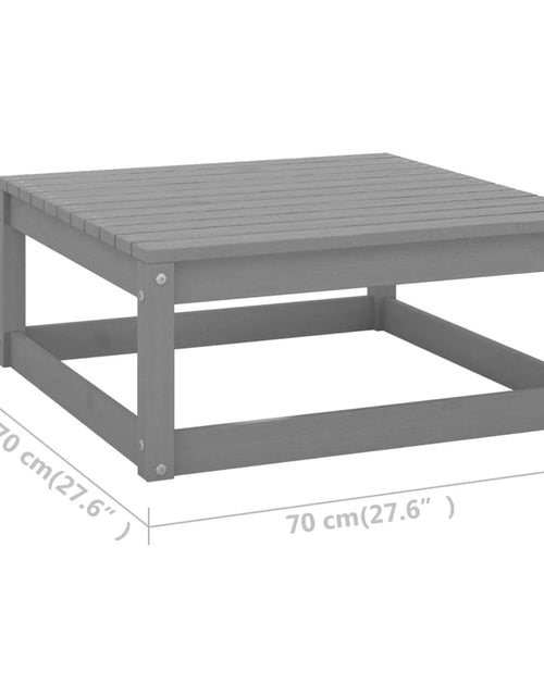 Загрузите изображение в средство просмотра галереи, Set mobilier grădină cu perne, 10 piese, negru, lemn masiv pin - Lando
