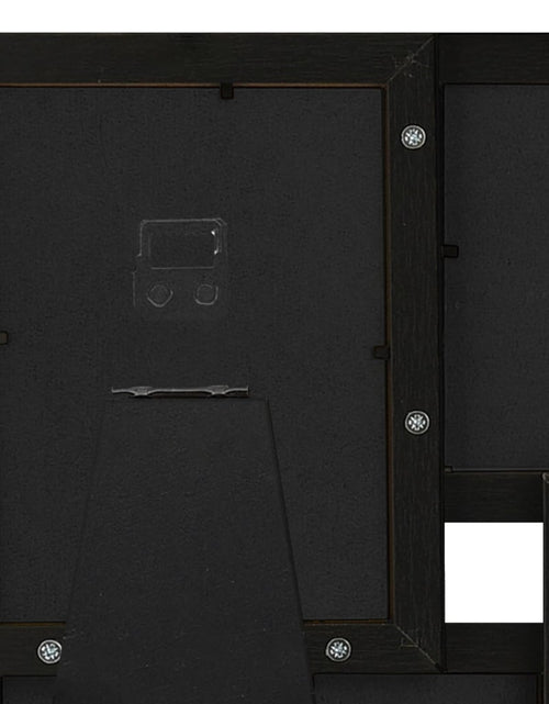 Încărcați imaginea în vizualizatorul Galerie, Ramă foto colaj, negru, 4x (10x15 cm) foto, MDF - Lando
