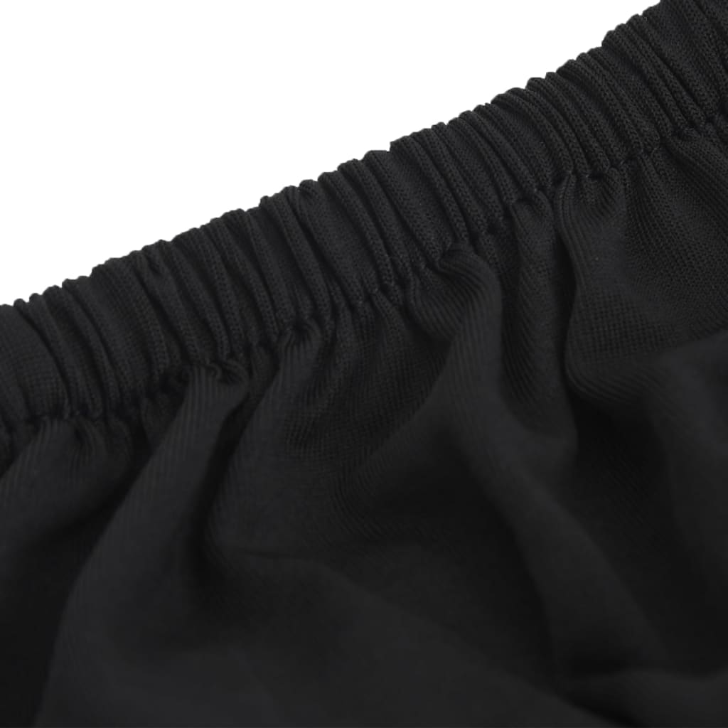 Husă elastică pentru canapea cu 3 locuri poliester jersey negru - Lando