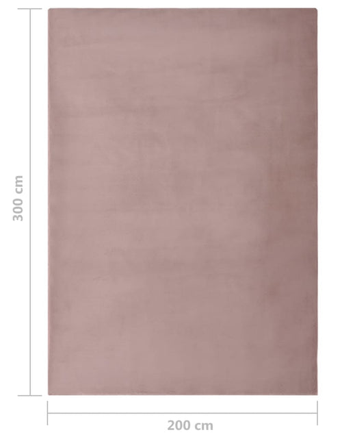 Încărcați imaginea în vizualizatorul Galerie, Covor, roz învechit, 200x300 cm, blană ecologică de iepure Lando - Lando
