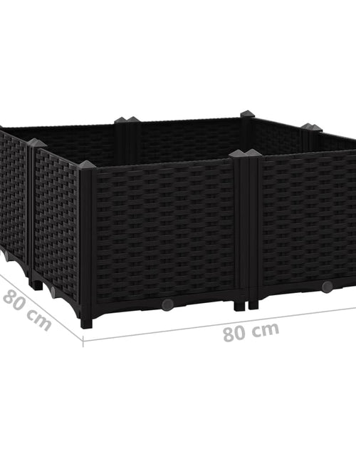 Încărcați imaginea în vizualizatorul Galerie, Strat înălțat, 80x80x38 cm, polipropilenă - Lando

