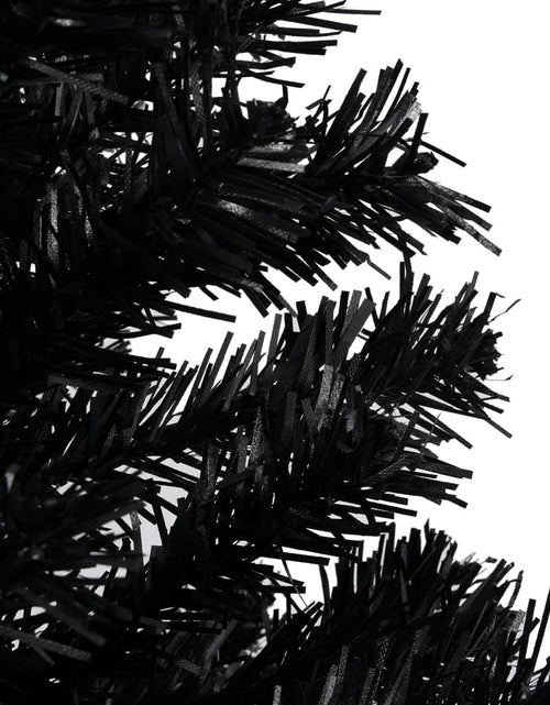 Încărcați imaginea în vizualizatorul Galerie, Brad Crăciun pre-iluminat cu set globuri, negru, 240 cm, PVC Lando - Lando
