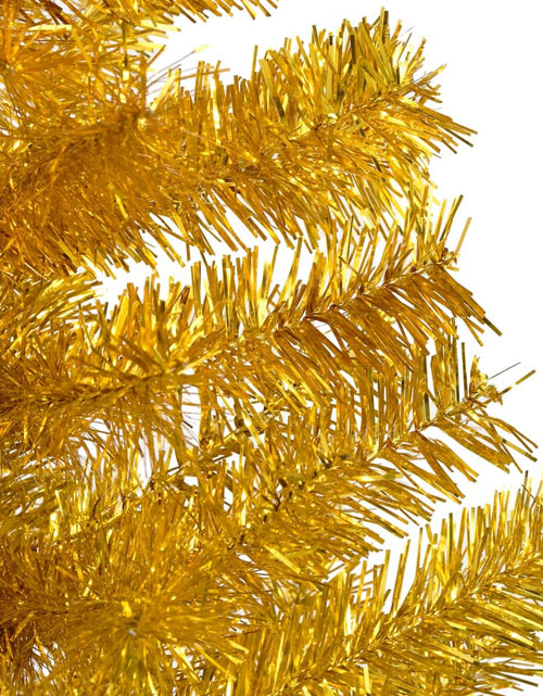 Încărcați imaginea în vizualizatorul Galerie, Brad Crăciun pre-iluminat cu set globuri, auriu, 120 cm, PET Lando - Lando
