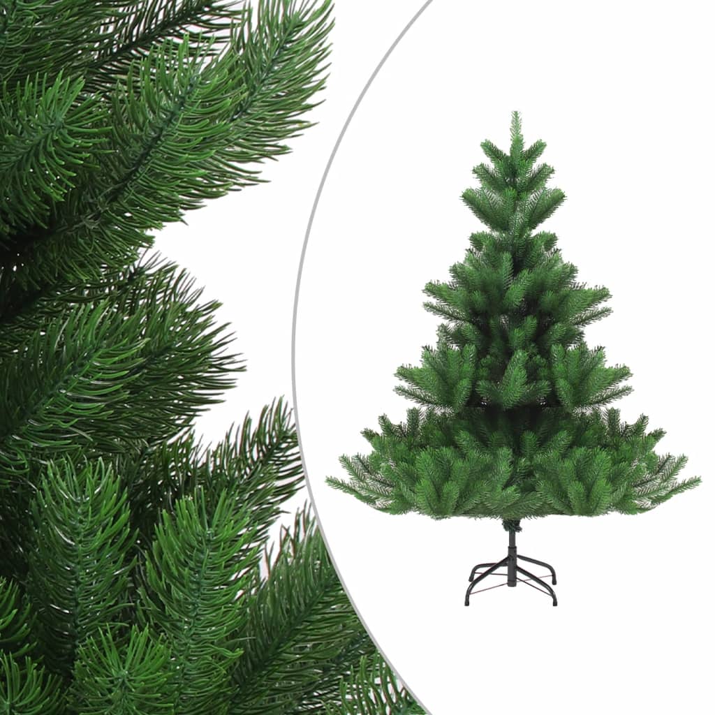 Pom Crăciun artificial brad Nordmann LED&globuri, verde, 150 cm - Lando