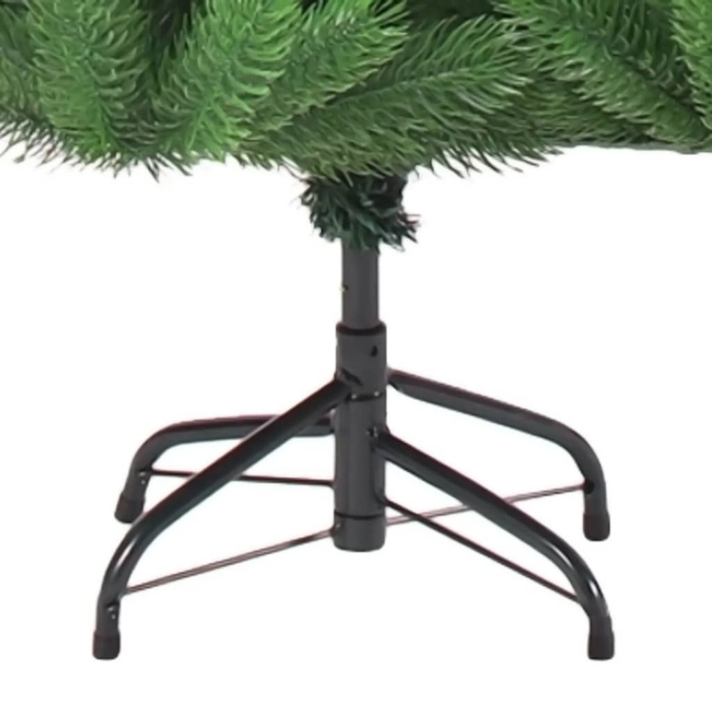 Pom Crăciun artificial brad Nordmann LED&globuri verde 210 cm - Lando