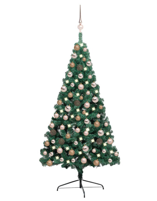 Încărcați imaginea în vizualizatorul Galerie, Brad Crăciun artificial pre-iluminat set globuri verde 120 cm - Lando

