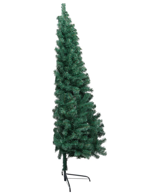 Загрузите изображение в средство просмотра галереи, Jumătate brad Crăciun artificial cu set globuri verde 180 cm - Lando
