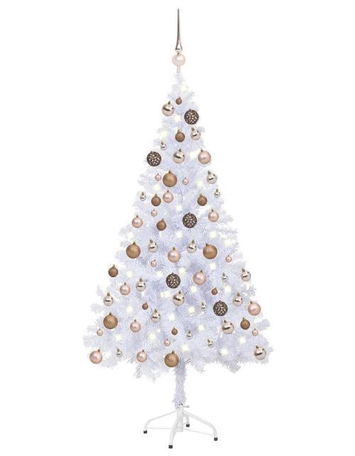 Încărcați imaginea în vizualizatorul Galerie, Brad de Crăciun pre-iluminat cu globuri, 120 cm, 230 ramuri - Lando
