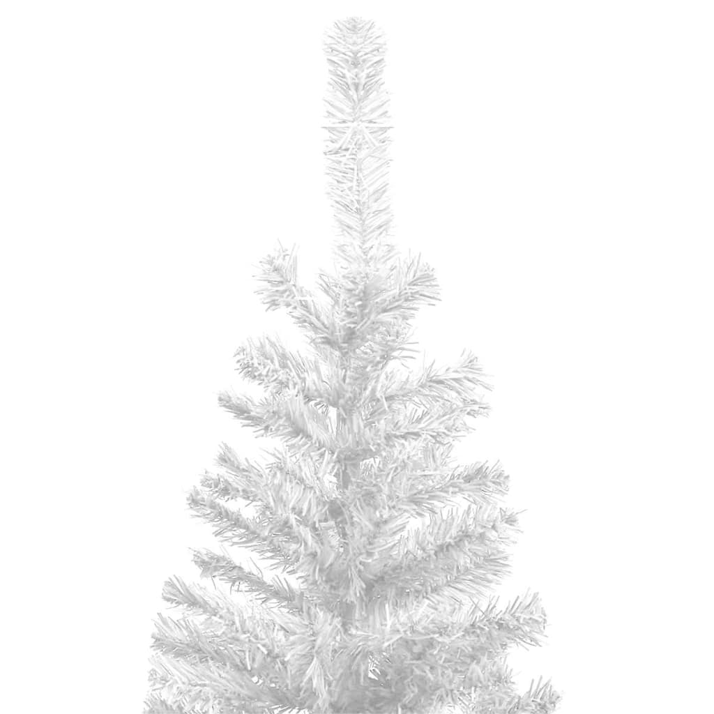 Brad de Crăciun pre-iluminat cu set globuri, alb, 240 cm, L - Lando