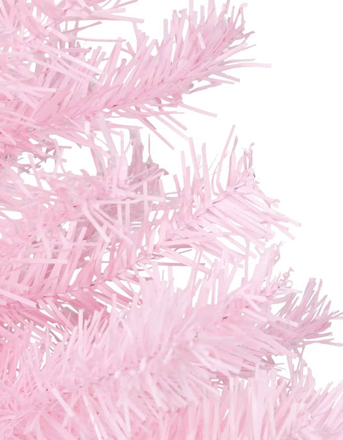 Загрузите изображение в средство просмотра галереи, Brad Crăciun pre-iluminat cu set globuri, roz, 120 cm, PVC - Lando
