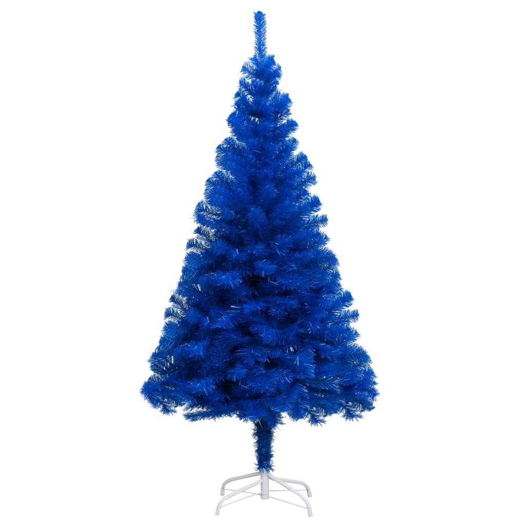 Brad Crăciun pre-iluminat cu set globuri, albastru, 150 cm, PVC - Lando