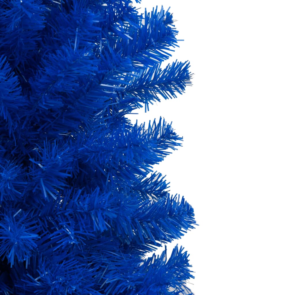 Brad Crăciun pre-iluminat cu set globuri, albastru, 150 cm, PVC - Lando