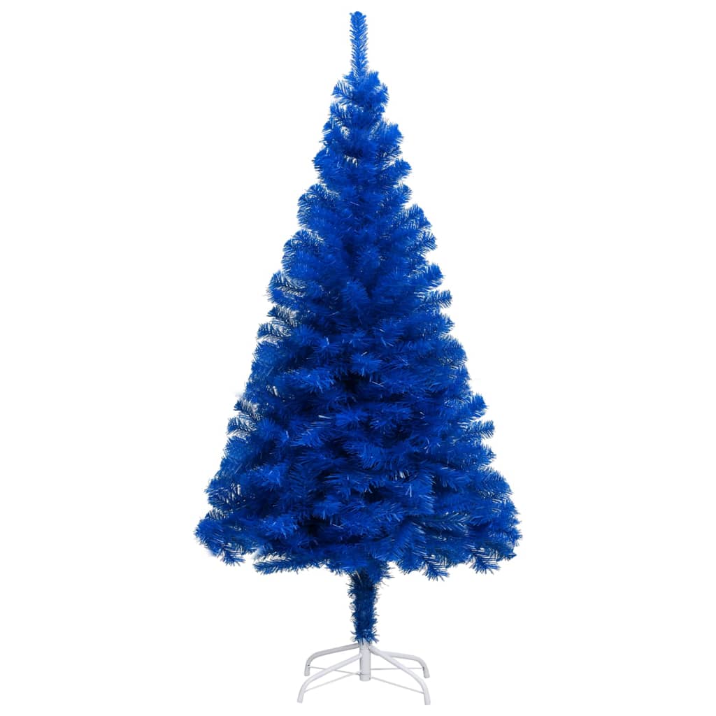 Brad Crăciun pre-iluminat cu set globuri, albastru, 240 cm, PVC - Lando