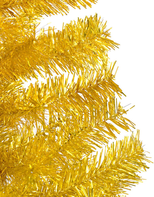 Încărcați imaginea în vizualizatorul Galerie, Brad Crăciun pre-iluminat cu set globuri, auriu, 210 cm, PET - Lando
