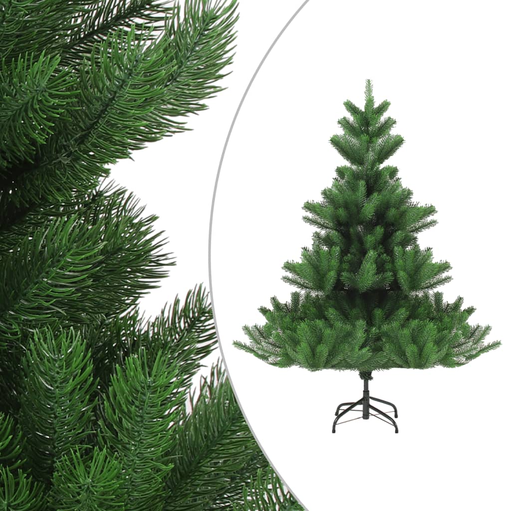 Pom Crăciun artificial brad Nordmann LED&globuri verde, 210 cm - Lando