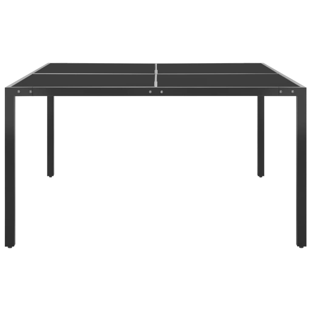 Set mobilier de exterior, 9 piese, oțel - Lando