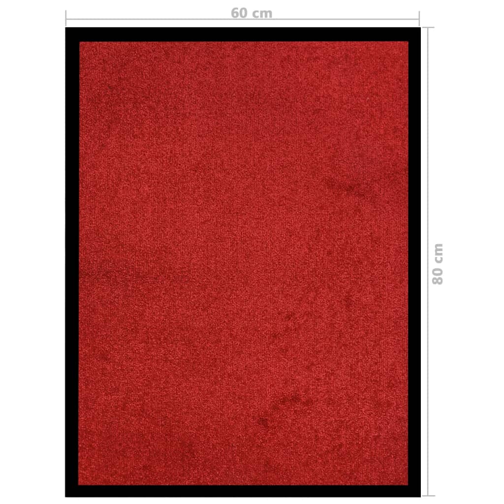 Covoraș intrare, roșu, 60x80 cm