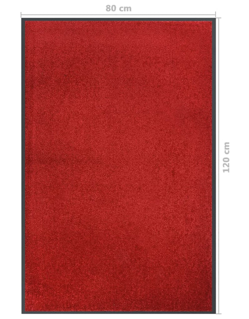 Загрузите изображение в средство просмотра галереи, Covoraș de ușă, roșu, 80x120 cm - Lando
