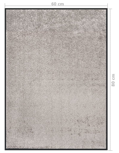 Încărcați imaginea în vizualizatorul Galerie, Covoraș de ușă, gri, 60x80 cm - Lando
