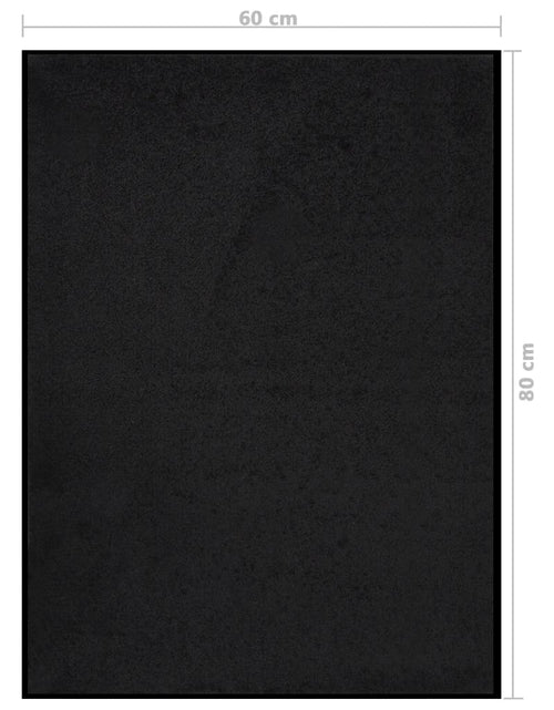 Загрузите изображение в средство просмотра галереи, Covoraș de ușă, negru, 60x80 cm - Lando
