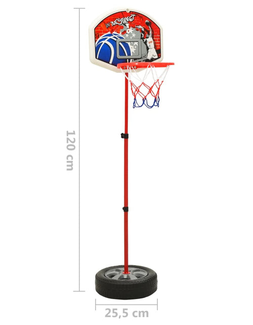 Загрузите изображение в средство просмотра галереи, Set de joc de baschet pentru copii, reglabil, 120 cm Lando - Lando
