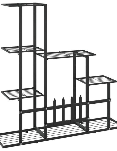 Загрузите изображение в средство просмотра галереи, Suport pentru flori, 94,5x25x88 cm, negru, metal Lando - Lando
