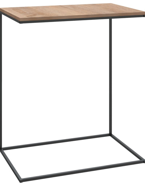 Загрузите изображение в средство просмотра галереи, Masă laterală, negru, 55x35x66 cm, lemn compozit Lando - Lando
