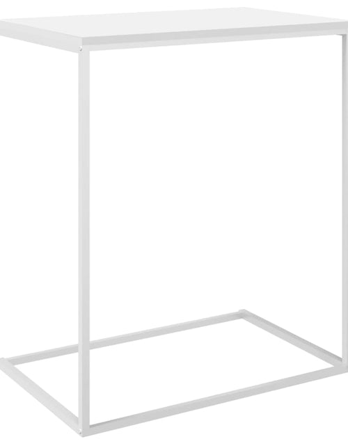 Загрузите изображение в средство просмотра галереи, Masă laterală, alb, 55x35x66 cm, lemn compozit - Lando
