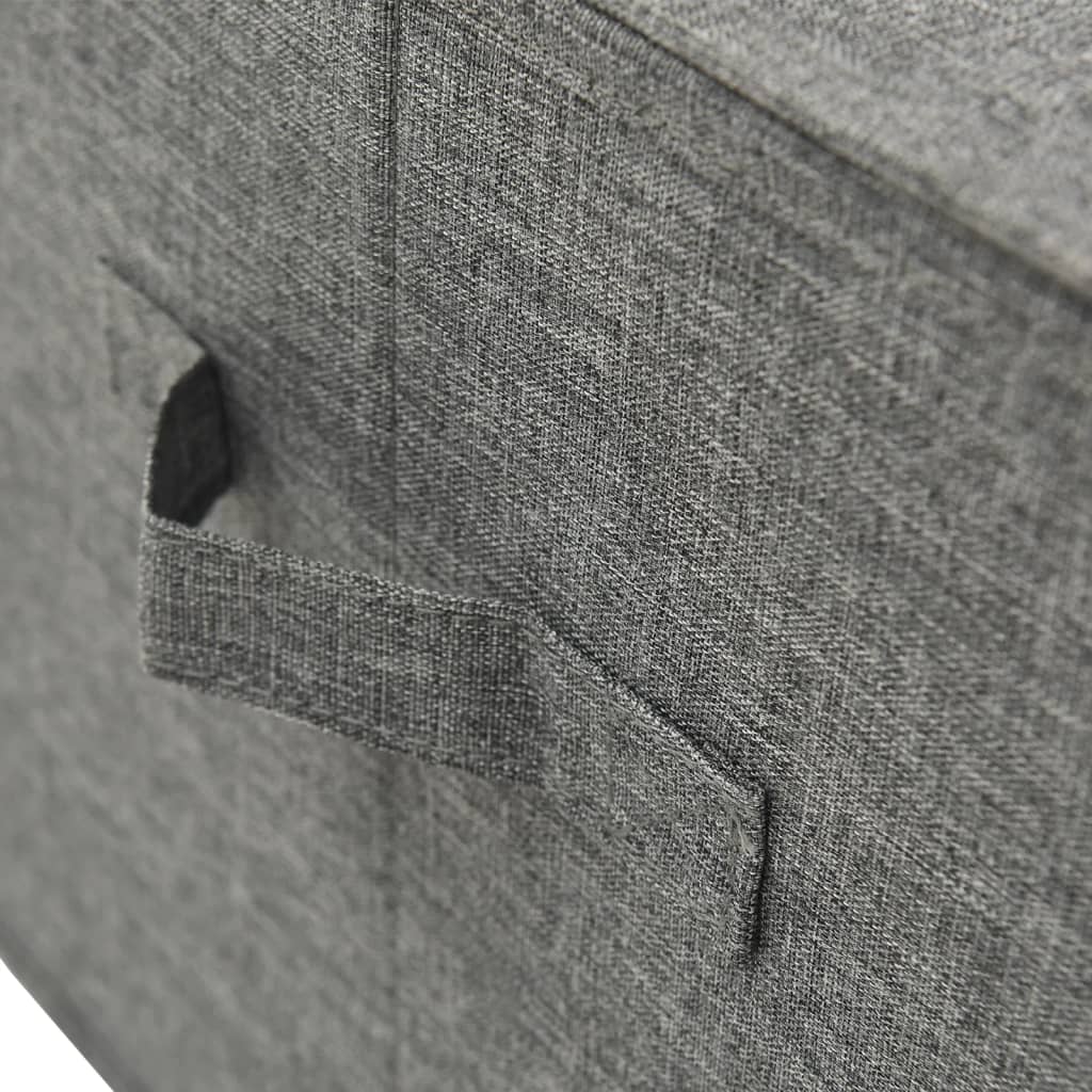Cutie de depozitare, antracit, 50x30x25 cm, material textil Lando - Lando