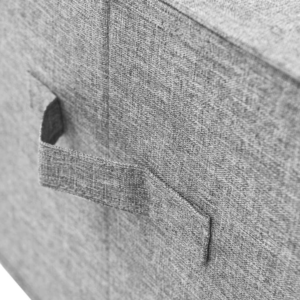 Cutie de depozitare, gri, 50x30x25 cm, material textil - Lando
