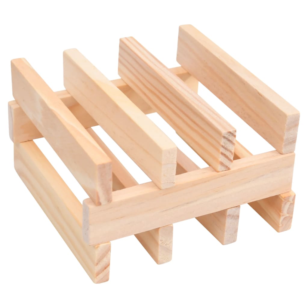 Set bloc de construit din lemn, 150 de bucăți, lemn masiv pin Lando - Lando