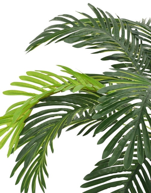 Încărcați imaginea în vizualizatorul Galerie, Plantă artificială palmier cycas cu ghiveci, verde, 90 cm Lando - Lando
