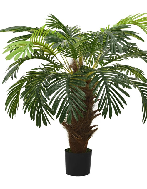 Încărcați imaginea în vizualizatorul Galerie, Plantă artificială palmier cycas cu ghiveci, verde, 90 cm Lando - Lando
