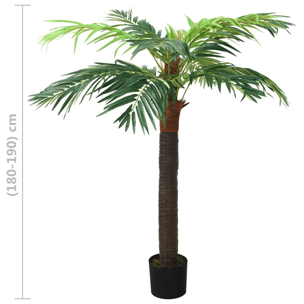 Plantă artificială palmier phoenix cu ghiveci, verde, 190 cm Lando - Lando