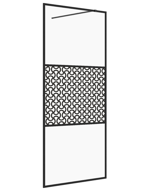 Încărcați imaginea în vizualizatorul Galerie, Paravan de duș walk-in negru 80x195 cm sticlă ESG transparentă Lando - Lando
