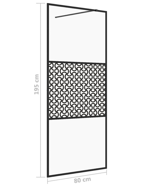 Загрузите изображение в средство просмотра галереи, Paravan de duș walk-in negru 80x195 cm sticlă ESG transparentă Lando - Lando
