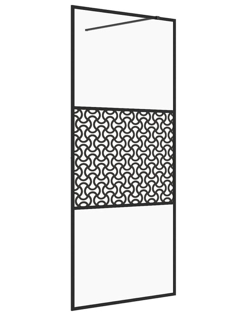 Încărcați imaginea în vizualizatorul Galerie, Paravan duș walk-in, negru, 100x195 cm, sticlă ESG transparentă Lando - Lando
