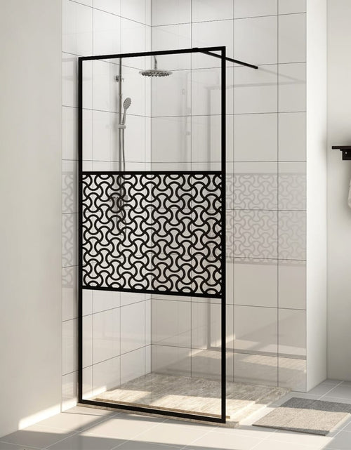 Încărcați imaginea în vizualizatorul Galerie, Paravan duș walk-in, negru, 100x195 cm, sticlă ESG transparentă Lando - Lando
