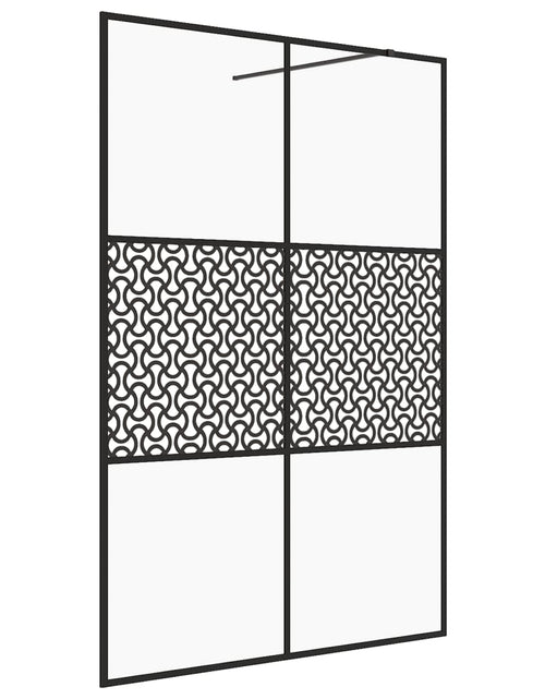 Încărcați imaginea în vizualizatorul Galerie, Paravan de duș walk-in negru 140x195 cm sticlă ESG transparentă Lando - Lando

