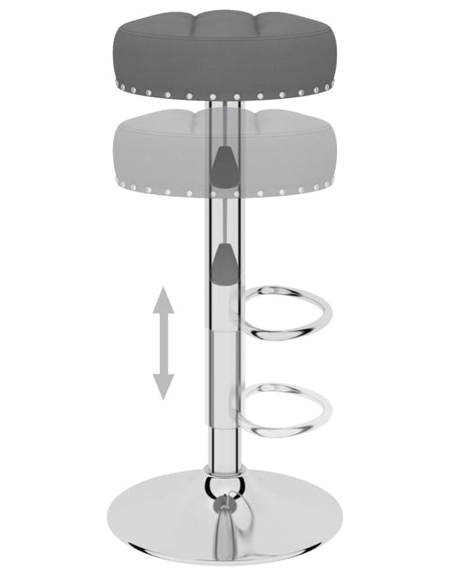 Загрузите изображение в средство просмотра галереи, Scaune de bar, 2 buc., gri închis, material textil - Lando
