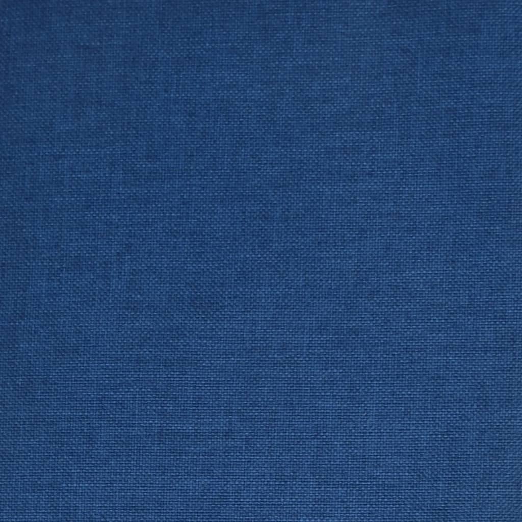 Scaune de bucătărie pivotante, 2 buc., albastru, textil - Lando