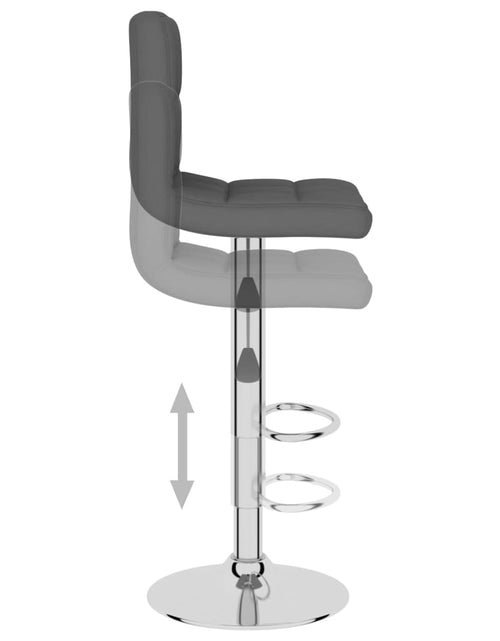 Загрузите изображение в средство просмотра галереи, Scaune de bar, 2 buc., gri închis, material textil - Lando
