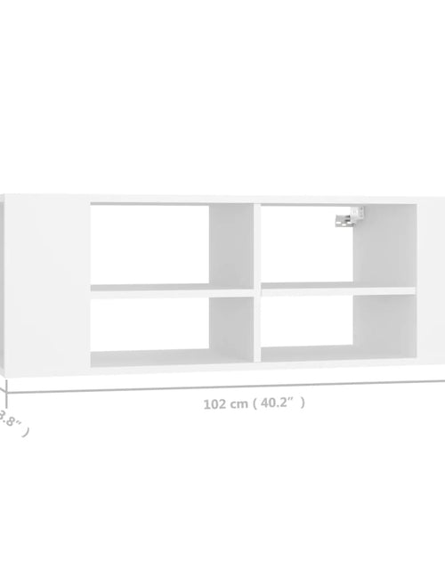 Загрузите изображение в средство просмотра галереи, Dulap TV montat pe perete, alb, 102x35x35 cm, PAL Lando - Lando
