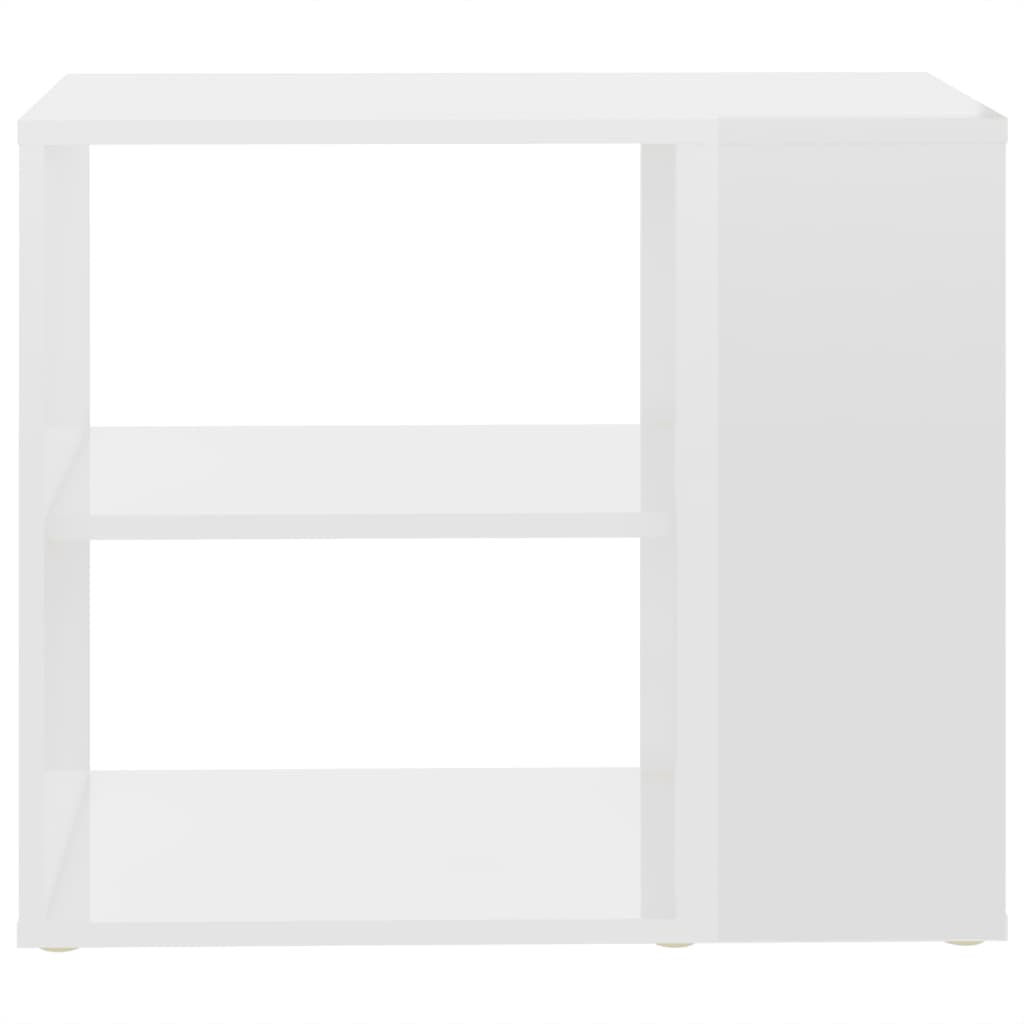 Dulap lateral, alb extralucios, 60x30x50 cm, PAL - Lando