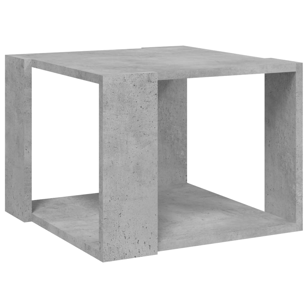 Masă de cafea, gri beton, 40x40x30 cm, lemn compozit Lando - Lando