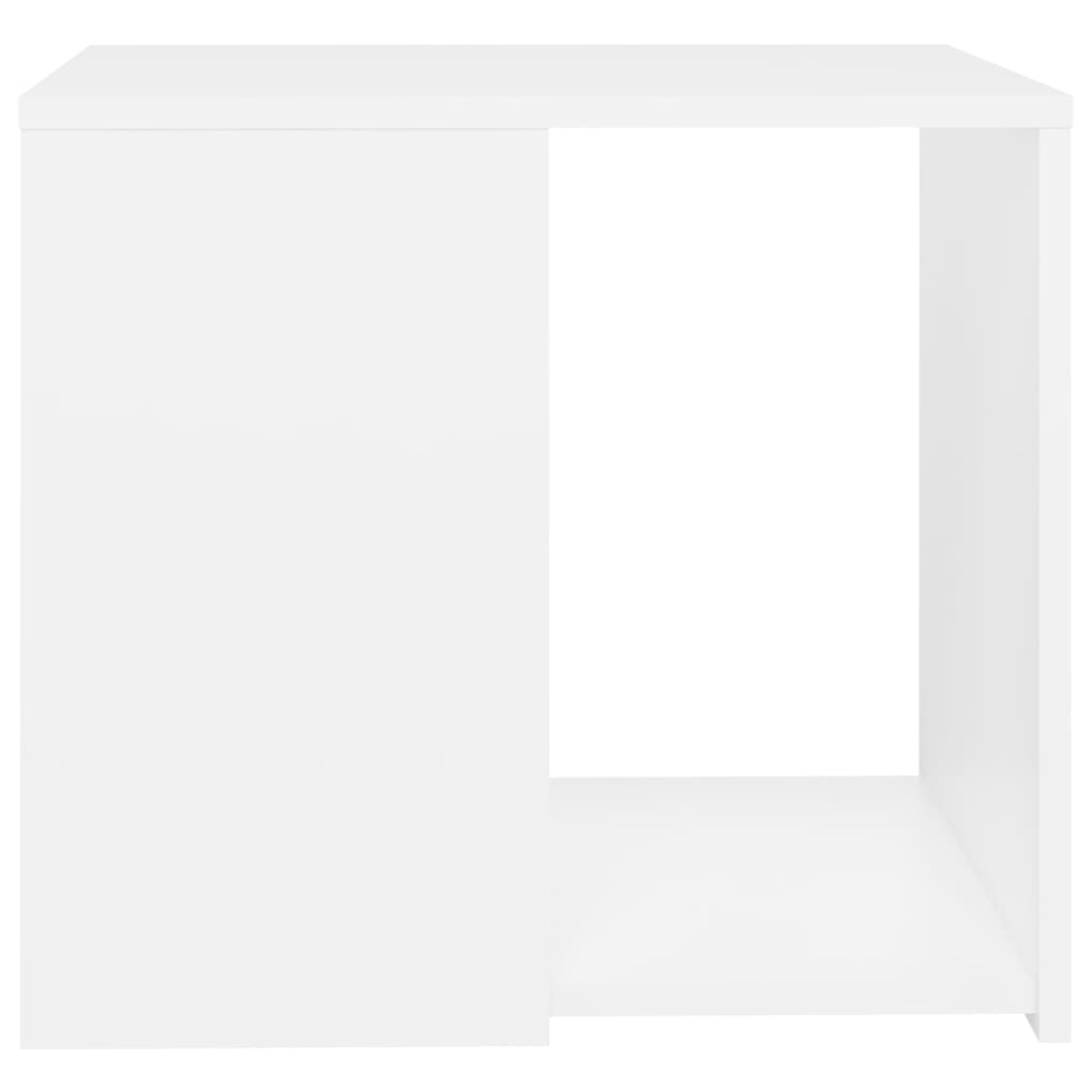 Masă laterală, alb, 50x50x45 cm, PAL Lando - Lando